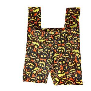 No Boundaries Women's Casual Halloween Jack O Lantern Small Pull On Stretch